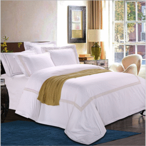 60S 400Tc Embroidery Bed Linen For Ritz Carlton Hotel