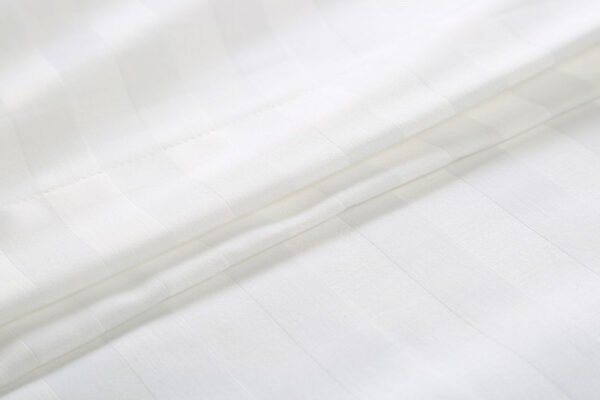 60S300Tc 10Cm Satin Stripe Bed Linen For Marriott Ottawa Hotel