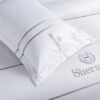 100% Cotton 300Tc Ribbon Weaving Technique Bed Linen  For Sheraton Hotel