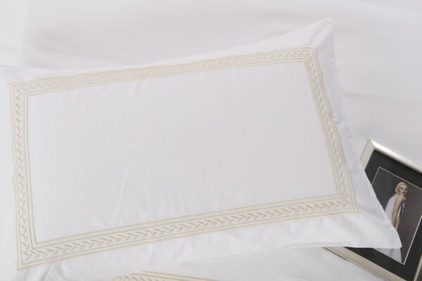 60S 400Tc Embroidery Bed Linen For Ritz Carlton Hotel