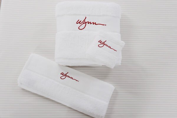 100% Cotton 16S Towel Set For Wynn Hotel