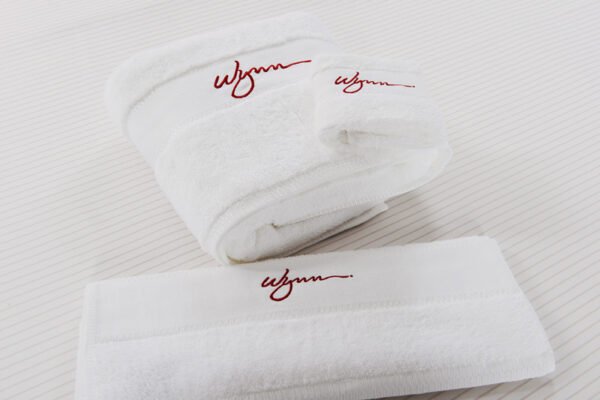 100% Cotton 16S Towel Set For Wynn Hotel