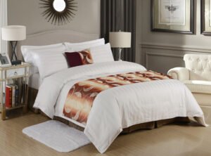 3Cm Satin Stripe 100% Cotton Hotel Bed Linen