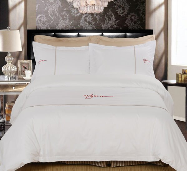 60S 400Tc Embroidery Bed Linen For Wynn Hotel