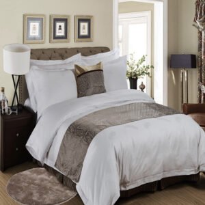 Feather Jacquard Weave 100% Cotton 300Tc60S Hotel Bedding Set
