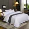 3Cm Satin Stripe 100% Cotton Hotel Bed Linen
