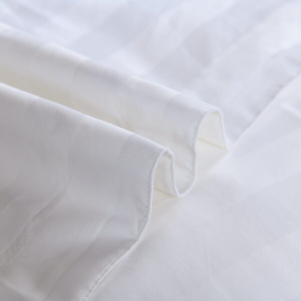 3Cm Satin Stripe 100% Cotton Hotel Bed Linen
