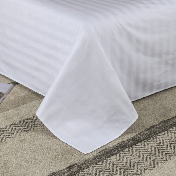 3Cm Satin Stripe 100% Cotton Hotel Bed Linen