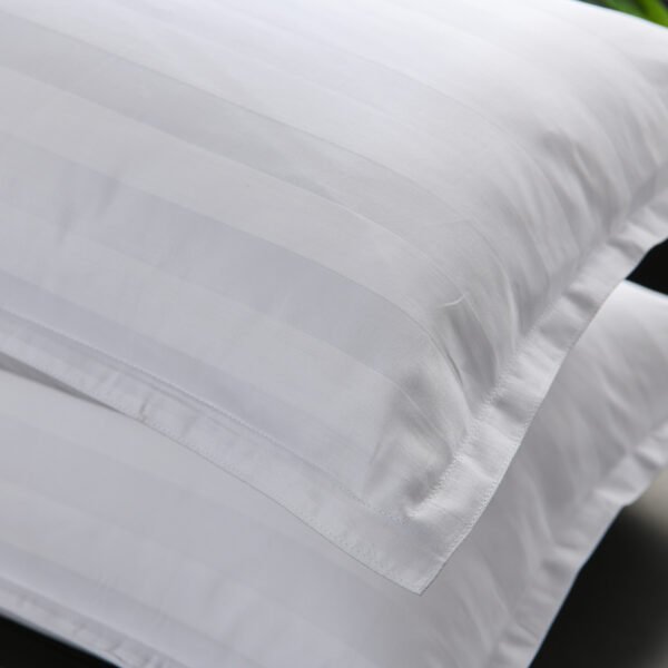 3Cm Satin Stripe 100% Cotton Hotel Bed Linen