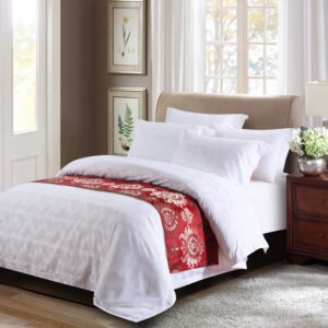 Feather Jacquard Weave 100% Cotton 300Tc60S Hotel Bedding Set